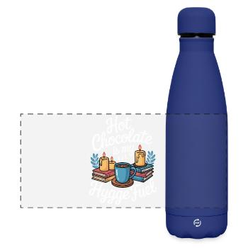 Hygge Fuel Hot Chocolate - Matte Panoramic Thermal Bottle 500 ml - dark blue  - Front