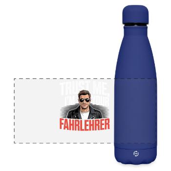 Driving instructor Driving school Cool driving instructor - Matte Panoramic Thermal Bottle 500 ml - dark blue  - Front