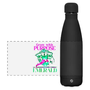 pierre de naissance - Gourde isotherme panoramique mate 500 ml - noir - Devant