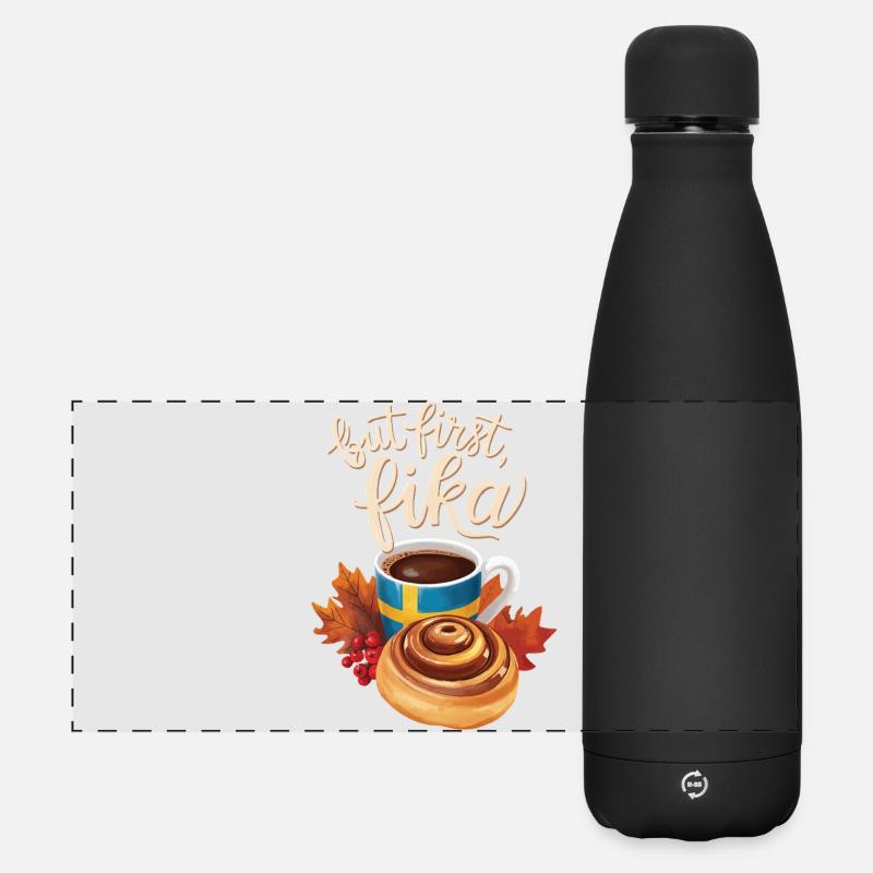 Fika - Gourde isotherme panoramique mate 500 ml - noir