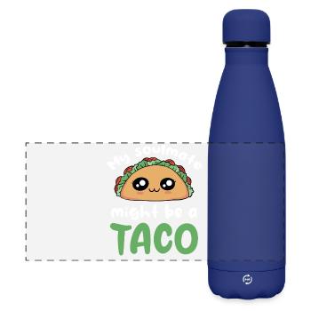 Mein Seelen Taco - Matte Panorama Isolierflasche 500 ml - Dunkelblau  - Vorne