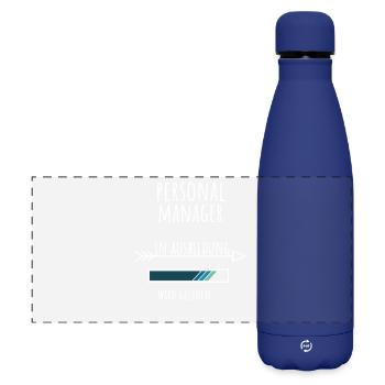Etudes de Responsable des Ressources Humaines - Gourde isotherme panoramique mate 500 ml - bleu foncé  - Devant