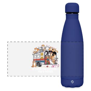 C’est drôle si je gagnais à la loterie, vous le remarqueriez - Gourde isotherme panoramique mate 500 ml - bleu foncé  - Devant