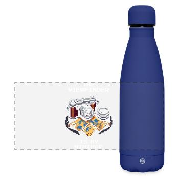 Der Sucher ist meine Minimap | Street, Reise - Matte Panorama Isolierflasche 500 ml - Dunkelblau  - Vorne