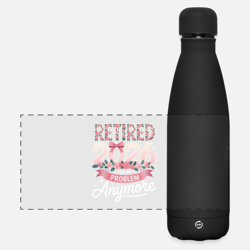 Retired 2026 Not My Problem - Matte Panoramic Thermal Bottle 500 ml - black