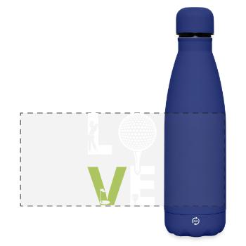 Golf - Matte Panorama Isolierflasche 500 ml - Dunkelblau  - Vorne
