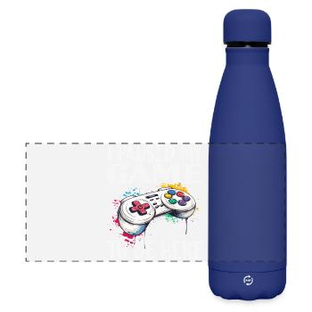 Ich pausierte mein Spiel Game Controller - Matte Panorama Isolierflasche 500 ml - Dunkelblau  - Vorne