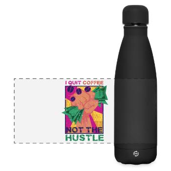 Coffee withdrawal decaffeinated ex-coffee drinker - Matte Panoramic Thermal Bottle 500 ml - black - Front