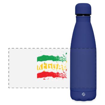 Raggae Music Rasta offre aux femmes des hommes - Gourde isotherme panoramique mate 500 ml - bleu foncé  - Devant
