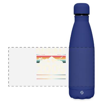 20. Geburtstag Original Dezember Jahrgang 2005 - Matte Panorama Isolierflasche 500 ml - Dunkelblau  - Vorne