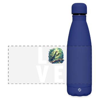 Gottesanbeterinnen Gottesanbeterin - Matte Panorama Isolierflasche 500 ml - Dunkelblau  - Vorne