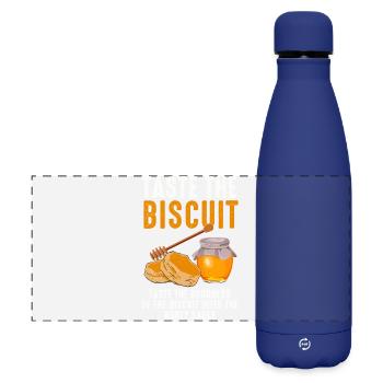 Goûtez le biscuit au miel - Gourde isotherme panoramique mate 500 ml - bleu foncé  - Devant