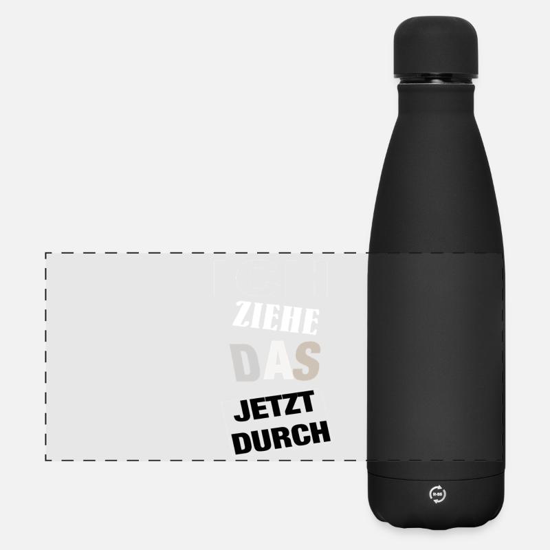 Saying Motivation - Matte Panoramic Thermal Bottle 500 ml - black