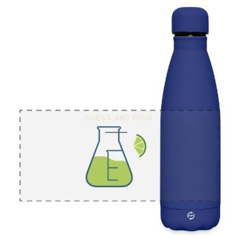 Shaker Steckt Fest Anfänger-mixologe - Matte Panorama Isolierflasche 500 ml - Dunkelblau  - Vorne