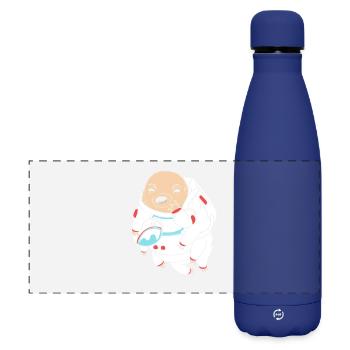 Tardigrade Tardigrade Water Bear Tardigrade - Matte Panoramic Thermal Bottle 500 ml - dark blue  - Front
