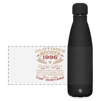 Cadeau du 33e anniversaire Voiture Classique janvier 1996 - Gourde isotherme panoramique mate 500 ml - noir - Devant