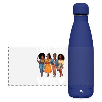 NYC Girls Trip - Matte Panorama Isolierflasche 500 ml - Dunkelblau  - Vorne