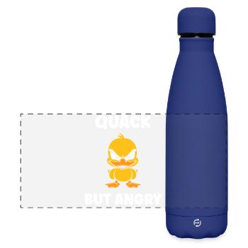 Furious Duck Rebellious Attitude - Matte Panoramic Thermal Bottle 500 ml - dark blue  - Front