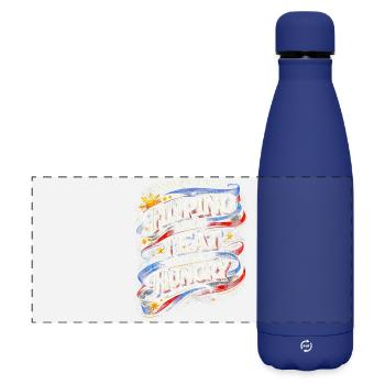 Philippines Famille philippine - Gourde isotherme panoramique mate 500 ml - bleu foncé  - Devant