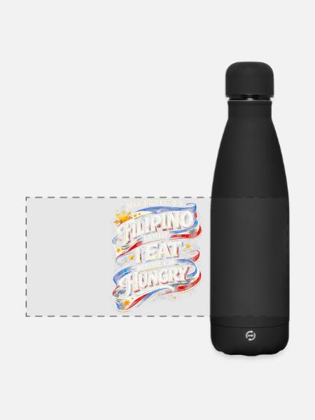 Philippines Famille philippine - Gourde isotherme panoramique mate 500 ml - noir