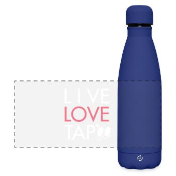 Live Love Tap Dance - Matte Panorama Isolierflasche 500 ml - Dunkelblau  - Vorne