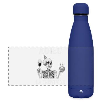 Goodbye Thirty Skeleton Birthday - Matte Panoramic Thermal Bottle 500 ml - dark blue  - Front