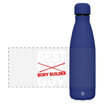 Best Car Body Builder Guy Funny Tradesman Slogan - Matte Panoramic Thermal Bottle 500 ml - dark blue  - Front