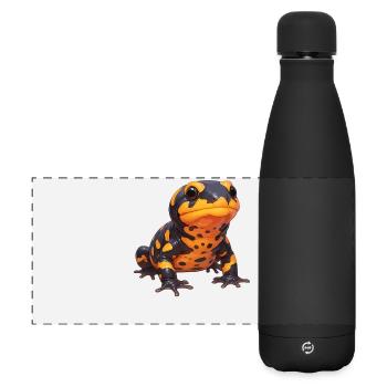 Feuersalamander Salamander - Matte Panorama Isolierflasche 500 ml - Schwarz - Vorne