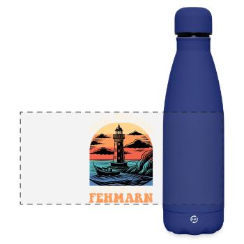 Vacances en mer Baltique ÉLOIGNEZ-VOUS DE LA VIE QUOTIDIENNE À FEHMARN - Gourde isotherme panoramique mate 500 ml - bleu foncé  - Devant