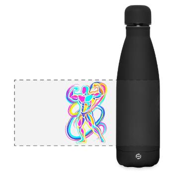 Bodybuilder - Matte Panorama Isolierflasche 500 ml - Schwarz - Vorne