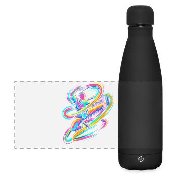 karaté - Gourde isotherme panoramique mate 500 ml - noir - Devant