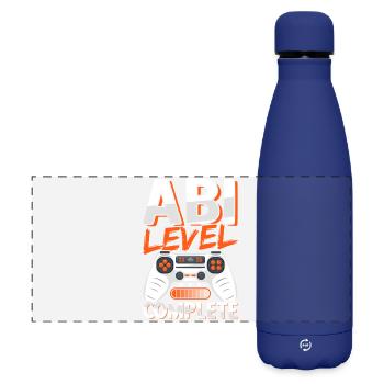 Abi 2026 Abitur Gymnasium Diplôme Abiturient - Gourde isotherme panoramique mate 500 ml - bleu foncé  - Devant