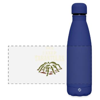 Tarantula Tarantula Holder Spider Owner - Matte Panoramic Thermal Bottle 500 ml - dark blue  - Front