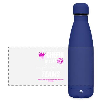 beste Chefin unglaubliches Team Chefin geschenke - Gourde isotherme panoramique mate 500 ml - bleu foncé  - Devant