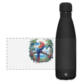 L’ère de l’ara - Gourde isotherme panoramique mate 500 ml - noir - Devant