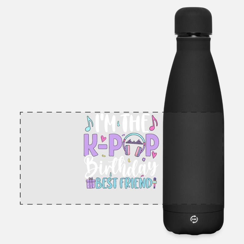 I'm The K Pop Birthday Best Friend - Matte Panoramic Thermal Bottle 500 ml - black