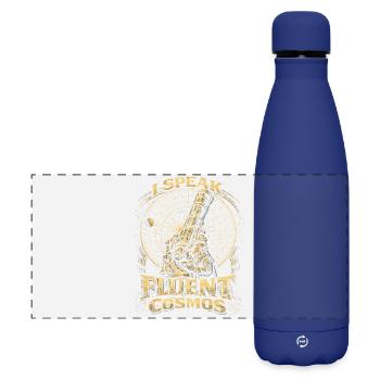 Astronomie Astronom I Speak Fluent Cosmos - Matte Panorama Isolierflasche 500 ml - Dunkelblau  - Vorne