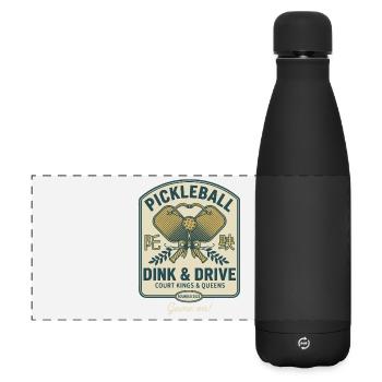 Jeu de Pickleball Dink et Drive Match On Player - Gourde isotherme panoramique mate 500 ml - noir - Devant