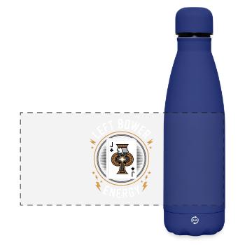Euchre Left Bower Energy Kartenspiel - Matte Panorama Isolierflasche 500 ml - Dunkelblau  - Vorne