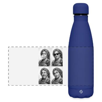 Fotostreifen von Alexander dem Großen - Matte Panorama Isolierflasche 500 ml - Dunkelblau  - Vorne
