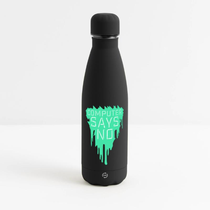 Computer Says No Lustig Programmierer Nerd Technik Matte Panorama Isolierflasche 500 ml
