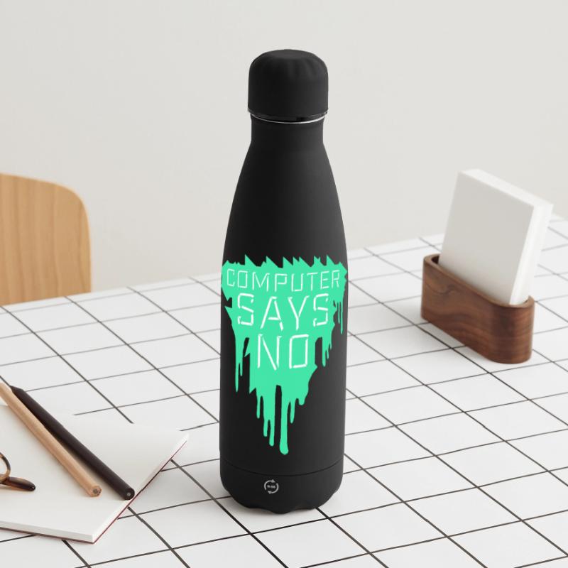 Computer Says No Lustig Programmierer Nerd Technik Matte Panorama Isolierflasche 500 ml