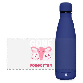 Hystérectomie ovarienne Utérus Utérus - Gourde isotherme panoramique mate 500 ml - bleu foncé  - Devant