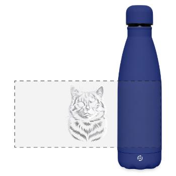 Britisch Kurzhaar BKH - Matte Panorama Isolierflasche 500 ml - Dunkelblau  - Vorne