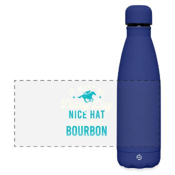 Ça doit être une citation drôle de course de chevaux de Derby - Gourde isotherme panoramique mate 500 ml - bleu foncé  - Devant