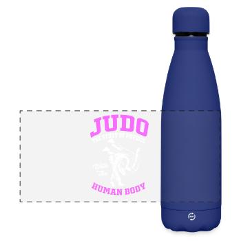 Judo - Matte Panoramic Thermal Bottle 500 ml - dark blue  - Front