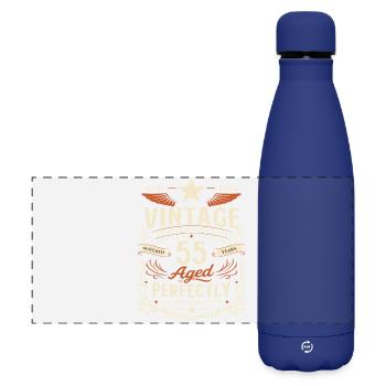 Cadeau du 55e anniversaire 1971 Homme Vintage Rétro - Gourde isotherme panoramique mate 500 ml - bleu foncé  - Devant