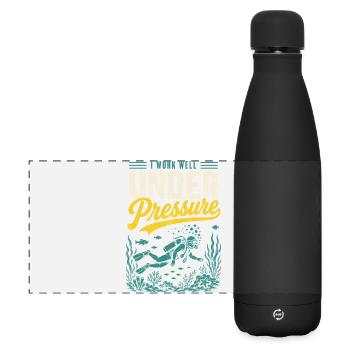 Chemise de plongeur sous pression - Gourde isotherme panoramique mate 500 ml - noir - Devant