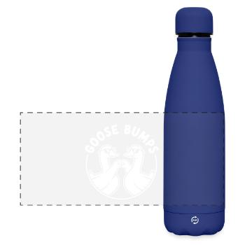 Goose Bumps Duck Duo - Matte Panoramic Thermal Bottle 500 ml - dark blue  - Front