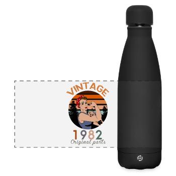 Vintage 1982 Original Parts - Matte Panoramic Thermal Bottle 500 ml - black - Front